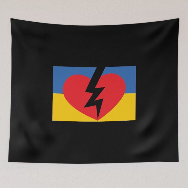 Item preview, Broken Heart For Ukrainian People and Ukraine - Ukrainian Broken Heart designed and sold by anivas.
