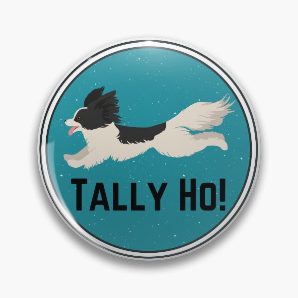 Item preview, Black and White Papillon FastCAT Tally Ho designed and sold by Mop Dog Designs.