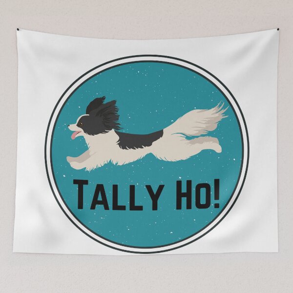 Item preview, Black and White Papillon FastCAT Tally Ho designed and sold by Mop Dog Designs.