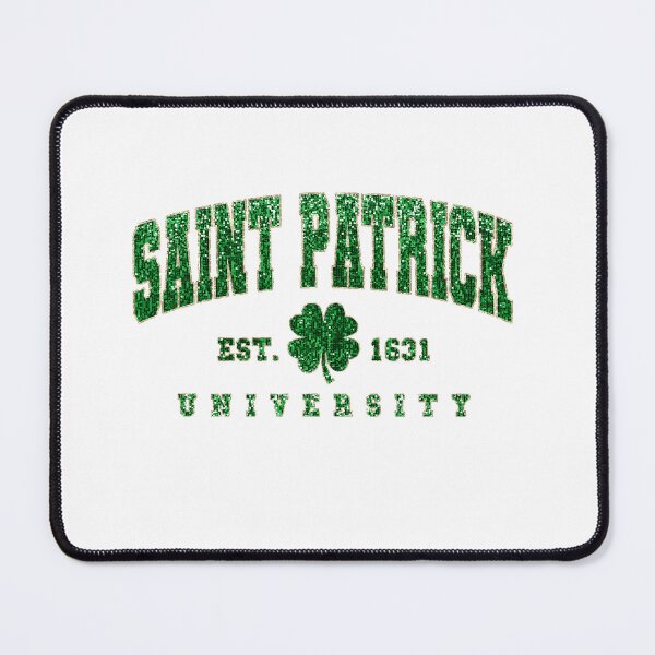 Item preview, St Saint Patrick University Glitter like effect designed and sold by ChattyKathieGifts.