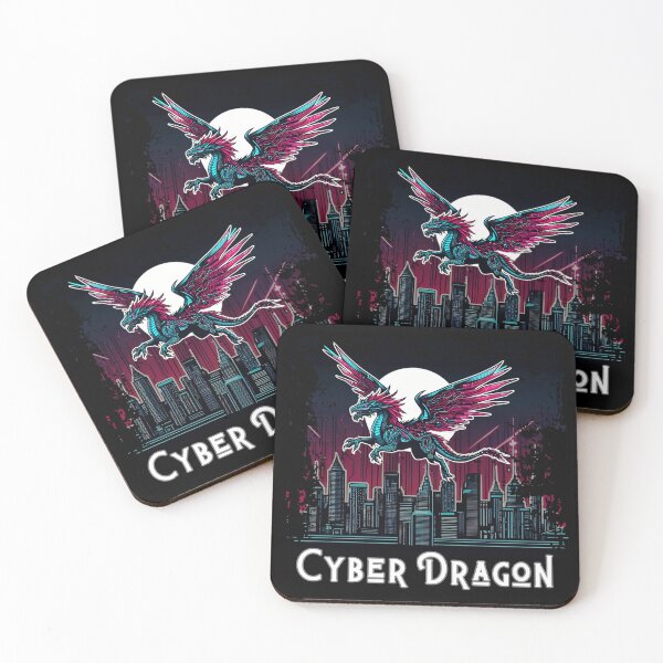 Item preview, Cyber Dragon Soaring Over Neon City - Futuristic Sci-Fi Art 2 designed and sold by Psycho-Crazy.
