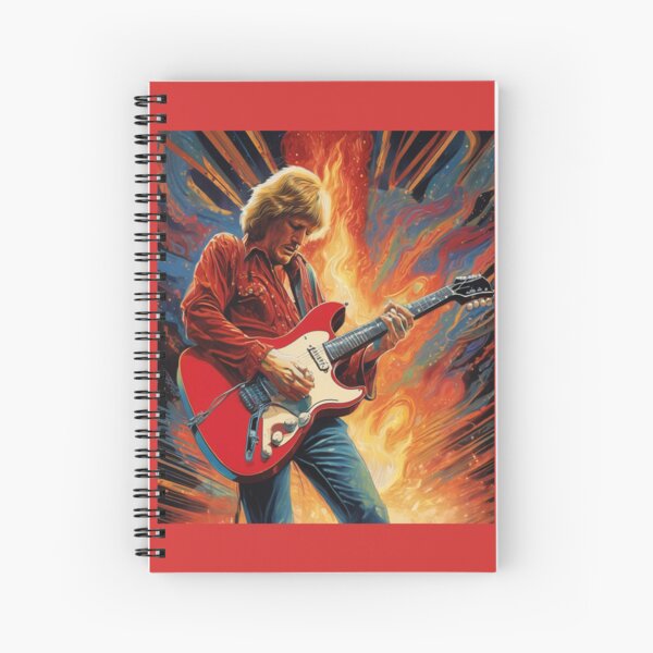 Item preview, "Flaming Riffs: Alvin Lee's Electric Rock Symphony" designed and sold by Artisticanvas.