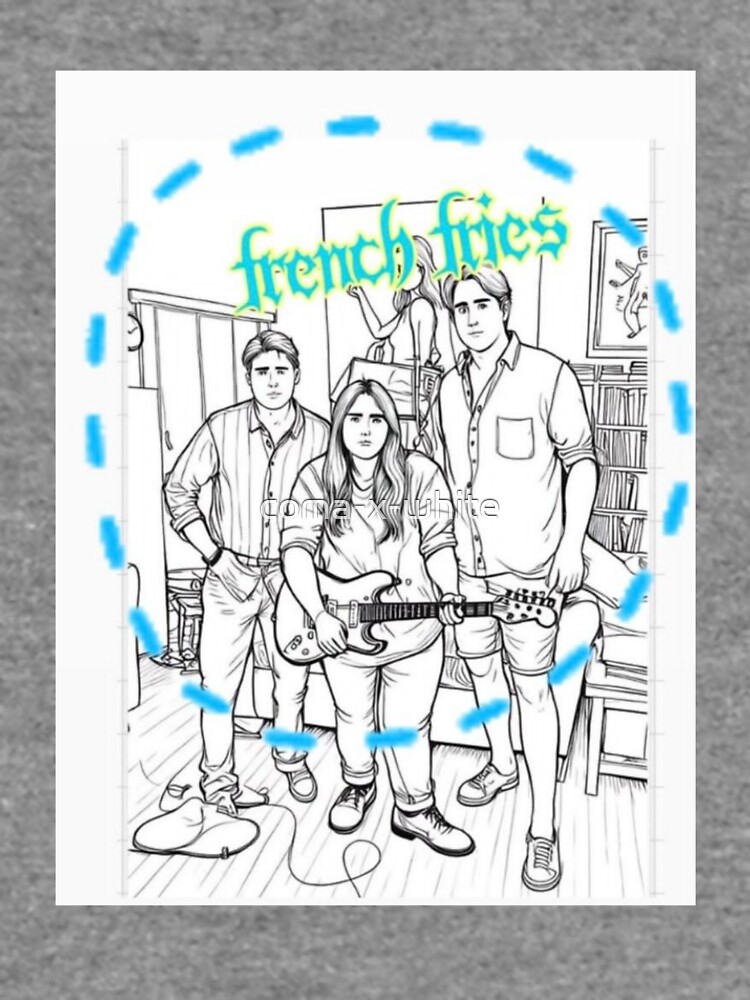 Thumbnail 5 of 5, Lightweight Sweatshirt, French fries designed and sold by coma-x-white.