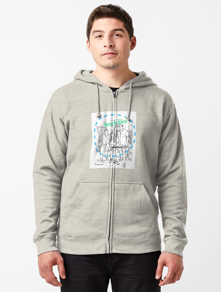 Thumbnail 1 of 5, Zipped Hoodie, French fries designed and sold by coma-x-white.