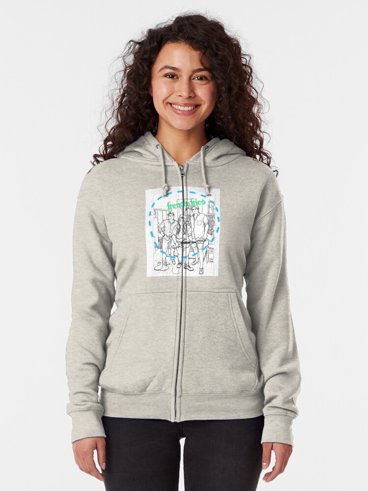 Thumbnail 2 of 5, Zipped Hoodie, French fries designed and sold by coma-x-white.