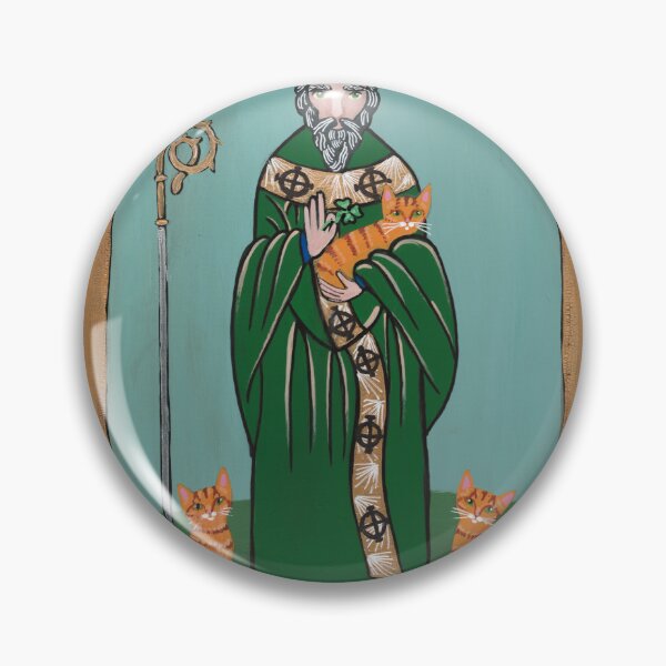 Item preview, Saint Patrick and His Ginger Cats designed and sold by KilkennyCat Art.