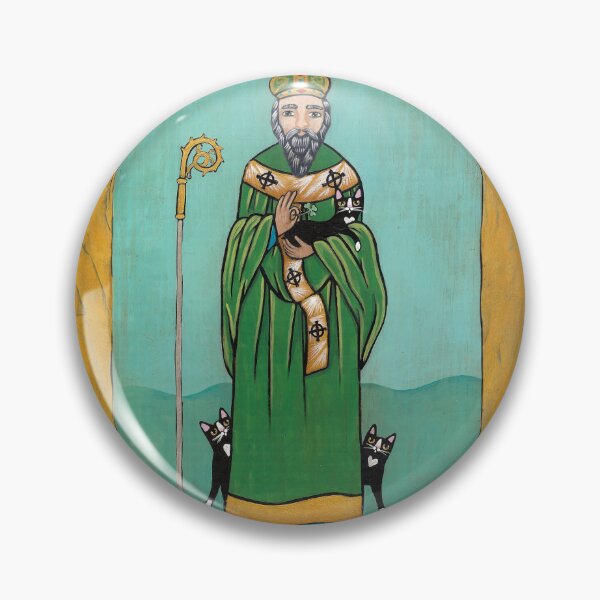 Item preview, Saint Patrick and His Tuxedo Cats designed and sold by KilkennyCat Art.