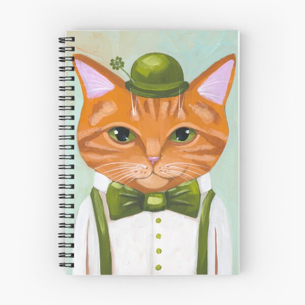 Item preview, St Patricks Cat designed and sold by KilkennyCat Art.