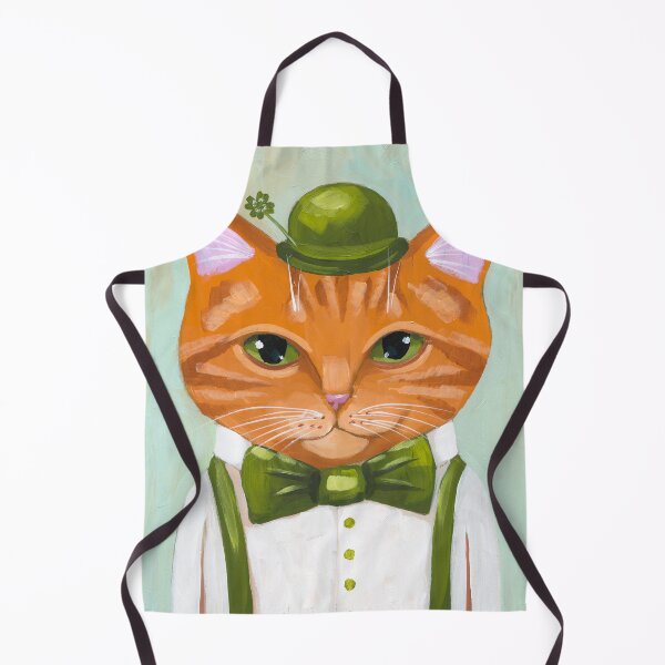 Item preview, St Patricks Cat designed and sold by KilkennyCat Art.