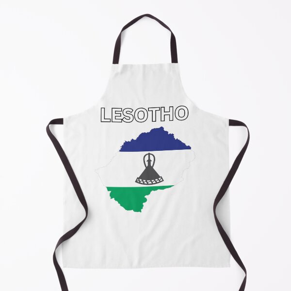 Item preview, Lesotho flag map designed and sold by atomstartup.