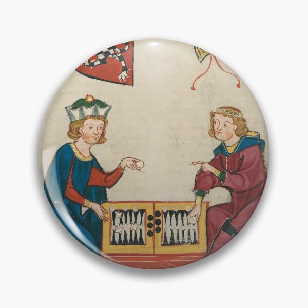 Item preview, Backgammon Game, 14th Century Medieval Art designed and sold by Cat Lady Designs.