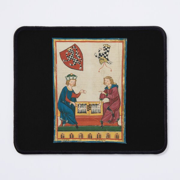 Item preview, Backgammon Game, 14th Century Medieval Art designed and sold by Cat Lady Designs.