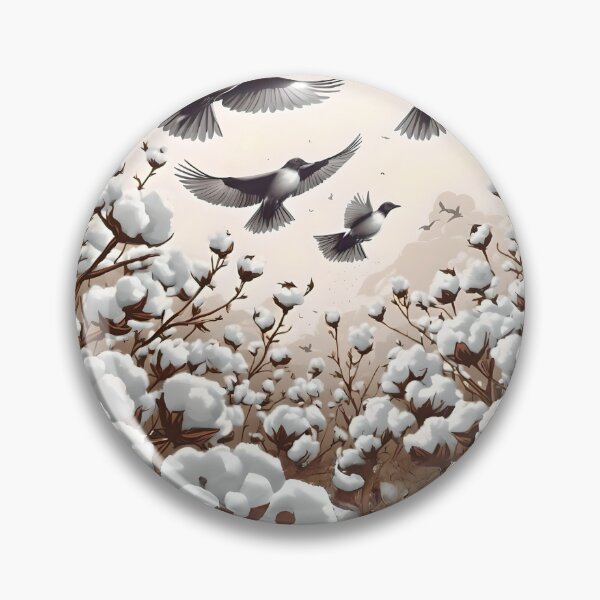 Item preview, Birds in cotton fields designed and sold by Ciervo Primavera.
