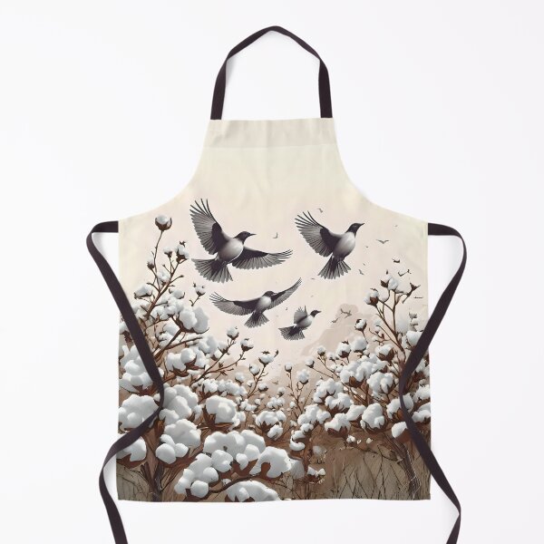 Item preview, Birds in cotton fields designed and sold by Ciervo Primavera.