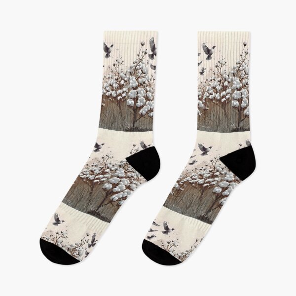 Item preview, Birds in cotton fields designed and sold by Ciervo Primavera.