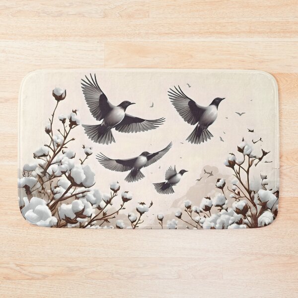Item preview, Birds in cotton fields designed and sold by Ciervo Primavera.
