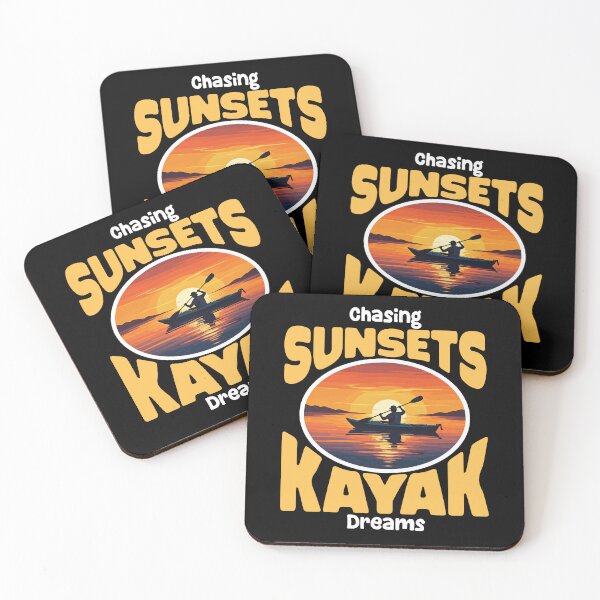 Item preview, CHASING SUNSETS AND KAYAK DREAMS - KAYAK GIFT designed and sold by KEF Custom.