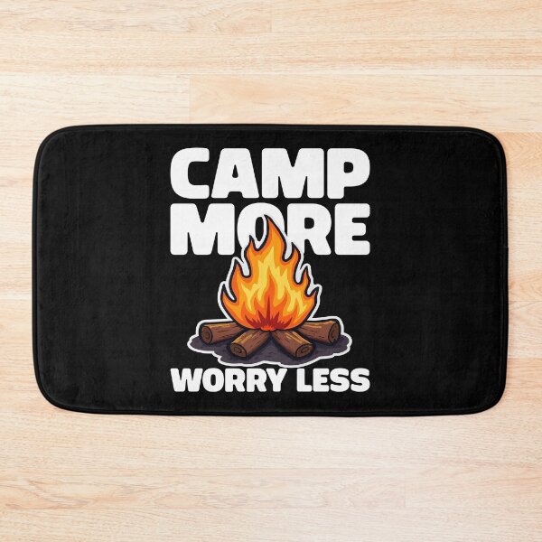 Item preview, CAMP MORE, WORRY LESS - CAMPFIRE GIFT designed and sold by KEF Custom.