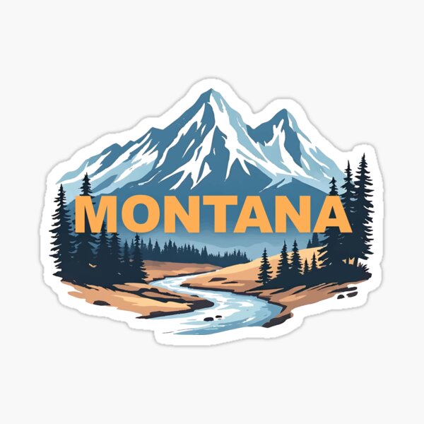 Vista previa del artículo con la obra «Montana Estados Unidos de América», diseñado y vendido por NPStudio.