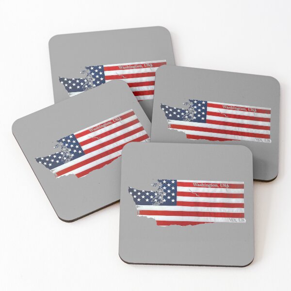 Item preview, American Flag Over Washington State Design designed and sold by PhilbonianDezin.