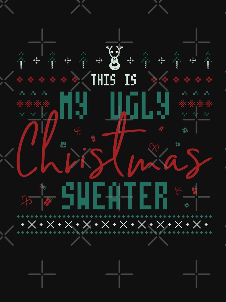 Thumbnail 5 von 5, Hoodie, Das ist mein hässlicher Weihnachtspullover! Lustiges und originelles Design zur Weihnachtsfeier designt und verkauft von Polaris2003.