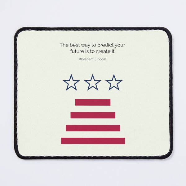 Item preview, Predict Future Abraham Lincoln Quote United States America  designed and sold by kakarikihill.