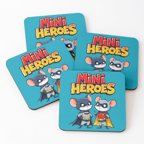 Item preview, Heroic Mouse Duo - Mini Heroes designed and sold by SteadyRolling.