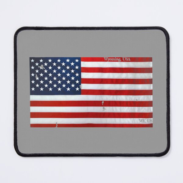 Item preview, American Flag Over Wyoming Design designed and sold by PhilbonianDezin.
