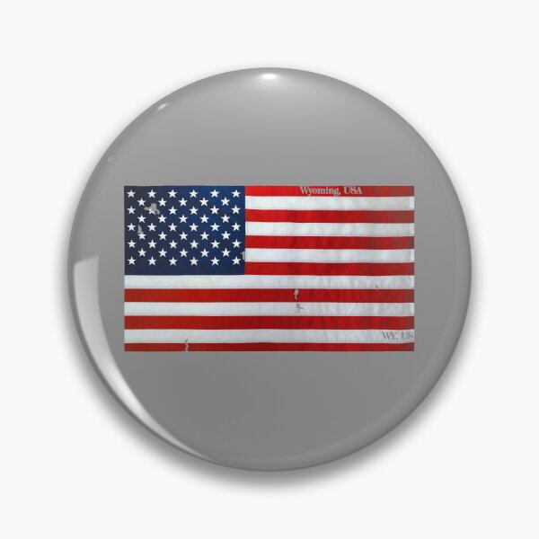 Item preview, American Flag Over Wyoming Design designed and sold by PhilbonianDezin.