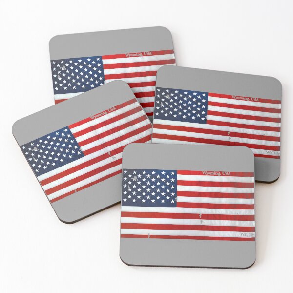 Item preview, American Flag Over Wyoming Design designed and sold by PhilbonianDezin.
