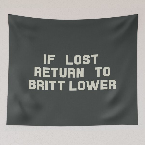 Item preview, If Lost Return to Britt Lower Tee designed and sold by deluluhaze.