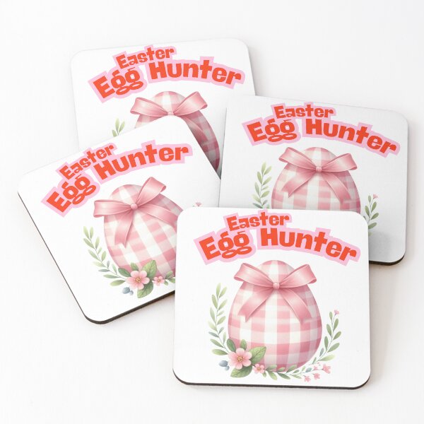 Item preview, Easter Egg Hunter - Cute Pink Plaid Easter Egg Design designed and sold by lojadpop.