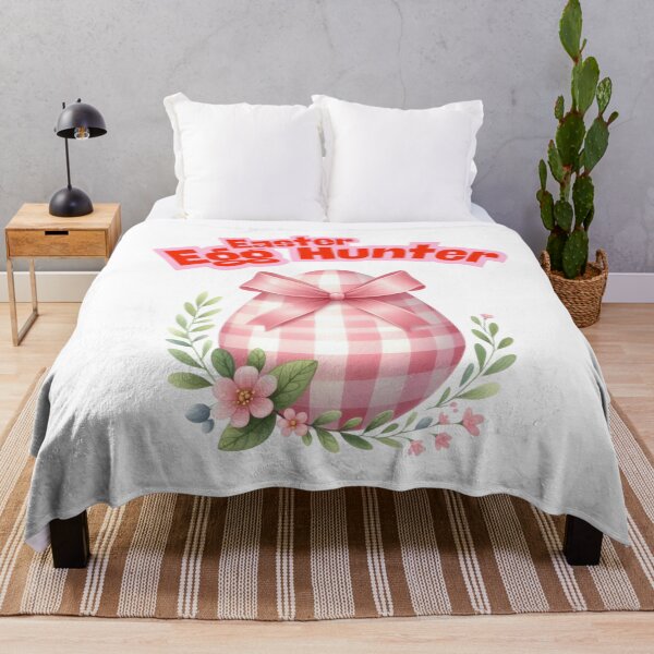 Item preview, Easter Egg Hunter - Cute Pink Plaid Easter Egg Design designed and sold by lojadpop.