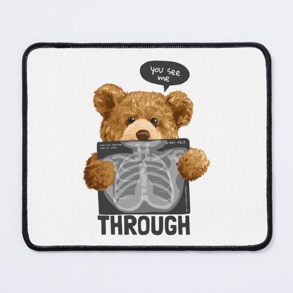Item preview, "Through Me: Cute and mysterious teddy bear design with X-ray designed and sold by Polarisofficial.