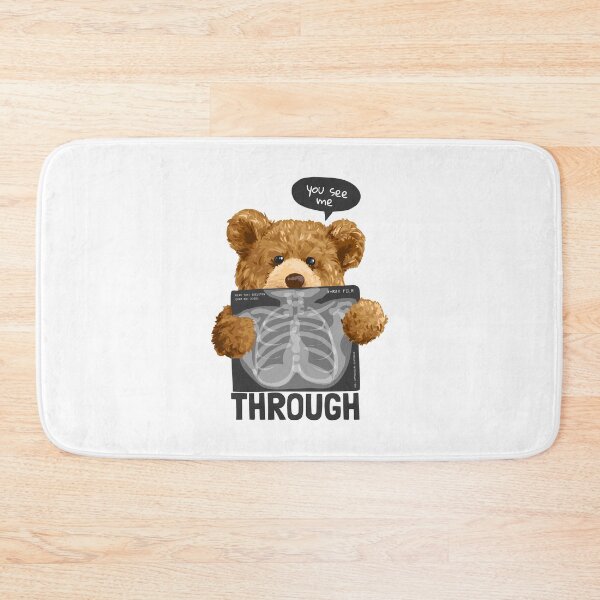 Item preview, "Through Me: Cute and mysterious teddy bear design with X-ray designed and sold by Polarisofficial.