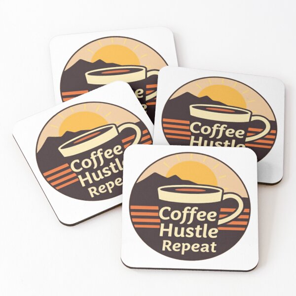 Item preview, Coffee, Hustle, Repeat  designed and sold by ColoCryptonaut.