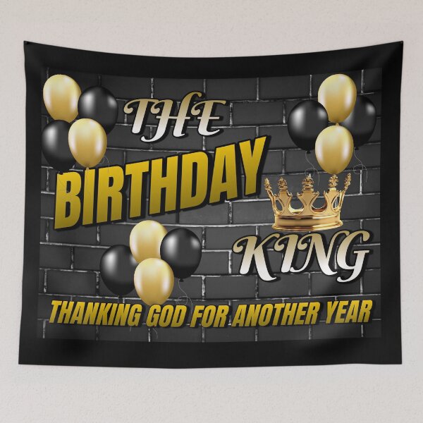Item preview, Happy Birthday to the Birthday King  designed and sold by Flavaprints4u.