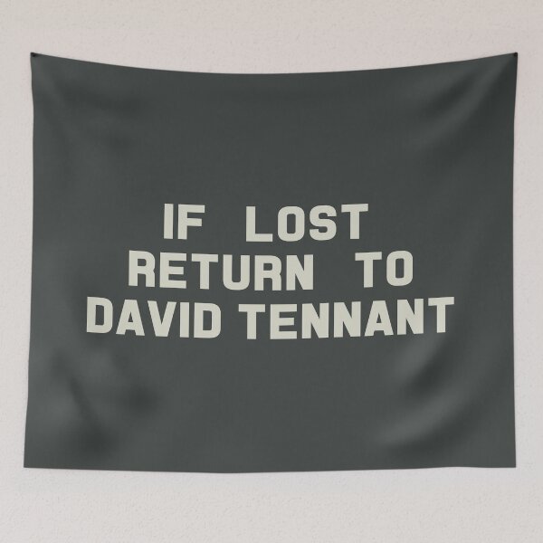 Artikelvorschau, If Lost Return to David Tennant Tee entworfen und verkauft von 2000sbabyangel.