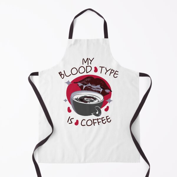 Item preview, My blood type is coffee funny vampire logo designed and sold by vibeno1.