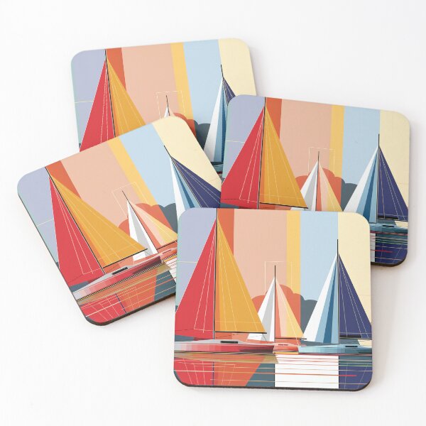 Item preview, Sailboats Abstract  designed and sold by Random Designs.