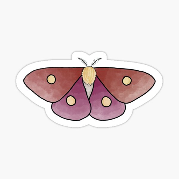 Vista previa del artículo con la obra «Polilla peluda», diseñado y vendido por TomatoPatch.