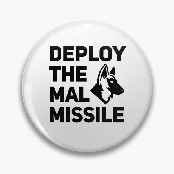 Item preview, Deploy The Mal Missile Belgian Malinois Maligator designed and sold by Guarddogdrive.