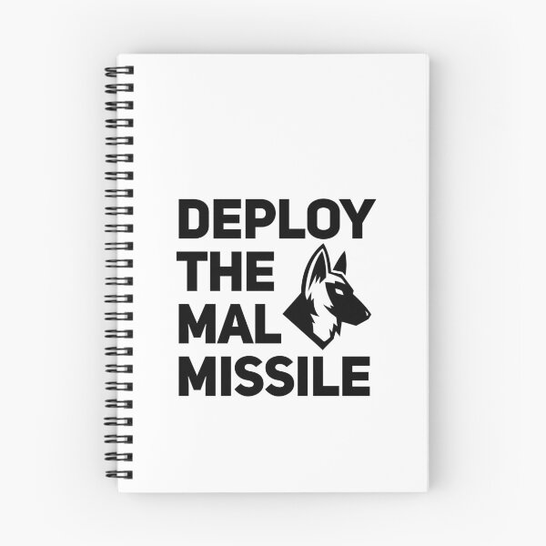 Item preview, Deploy The Mal Missile Belgian Malinois Maligator designed and sold by Guarddogdrive.