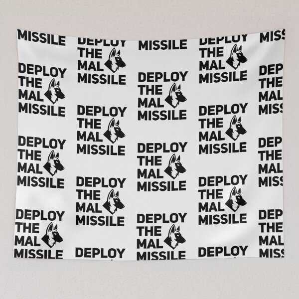 Item preview, Deploy The Mal Missile Belgian Malinois Maligator designed and sold by Guarddogdrive.