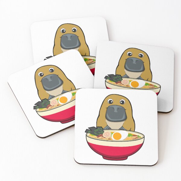 Item preview, Platypus and Ramen Cute and Funny Design designed and sold by Jaudaux Designs.