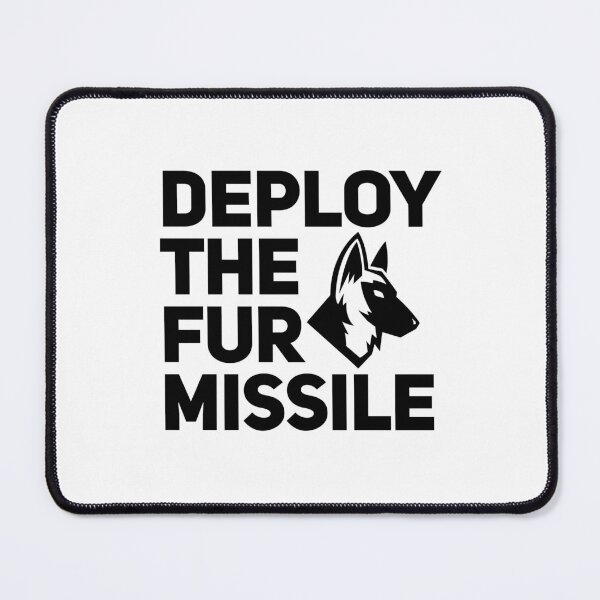 Item preview, Deploy The Fur Missile Belgian Malinois Dutch Shepherd  designed and sold by Guarddogdrive.