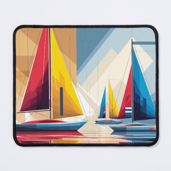 Item preview, Sailboats Abstract print designed and sold by Random Designs.
