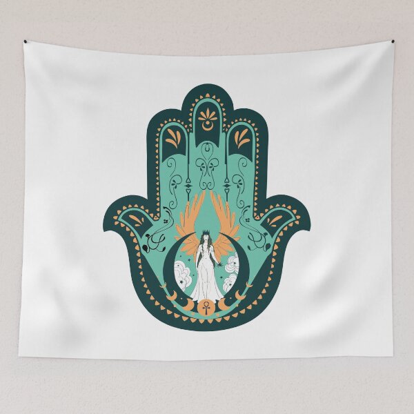 Item preview, Goddess Feminine Hamsa Hand designed and sold by hamsasoul.