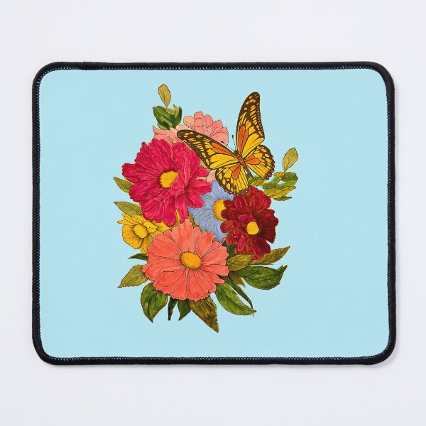 Item preview, Monarch Butterfly and Flowers designed and sold by wolfepaw.