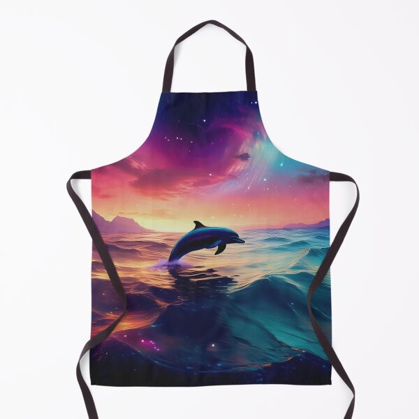Item preview, Dolphin Swimming In a Cosmic Sea designed and sold by 549 Designs.